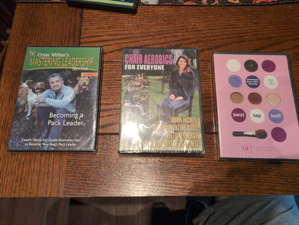 new DVD Lot Millan Pack Leader Chair Aerobics Swirl Tap Buff